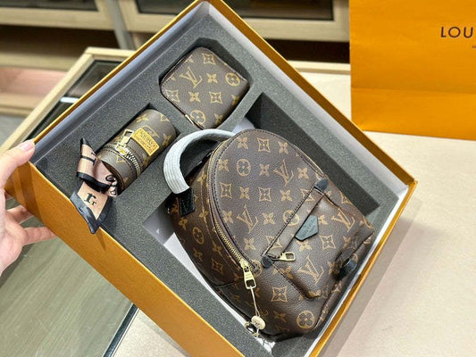 Louis Vuitton luxury backpack combo set