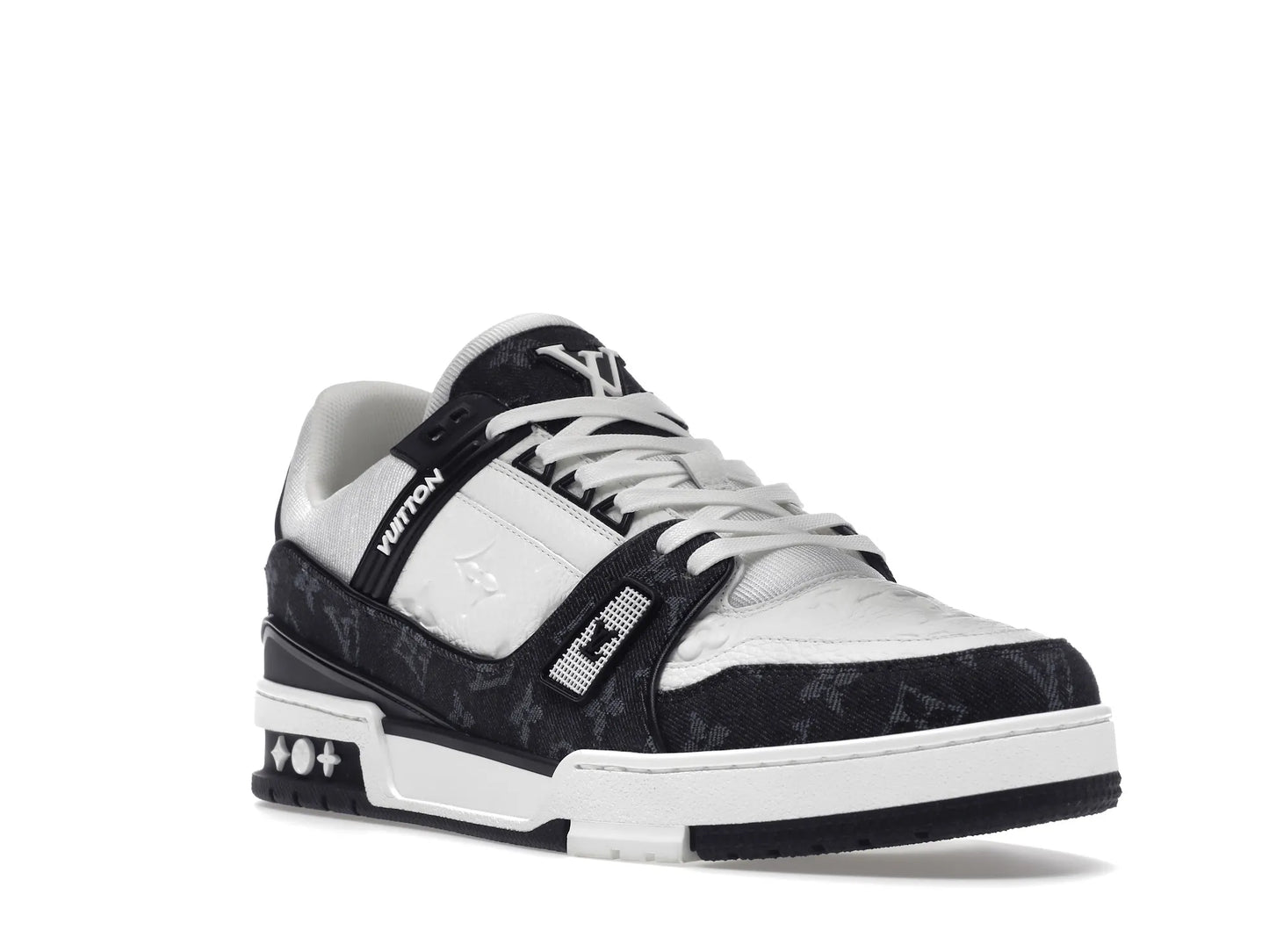 LV TRAINER WHITE BLACK WHITE